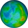 Antarctic ozone map for 2024-05-27